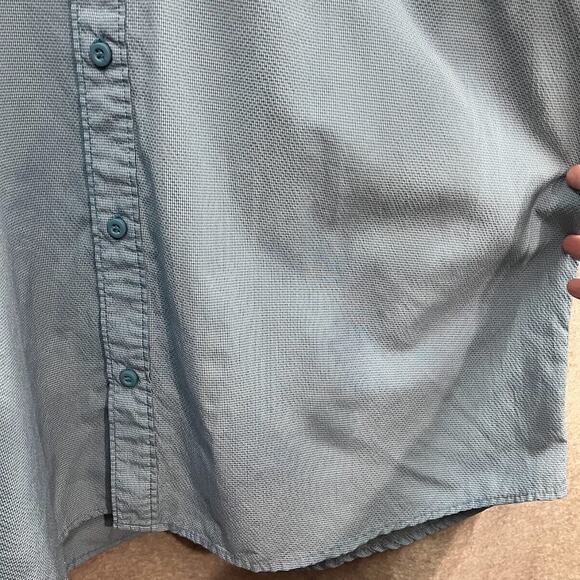 Wrangler Men's Blue Outdoor Utility Short Sleeve Shirt Size XLarge - Picture 4 of 9